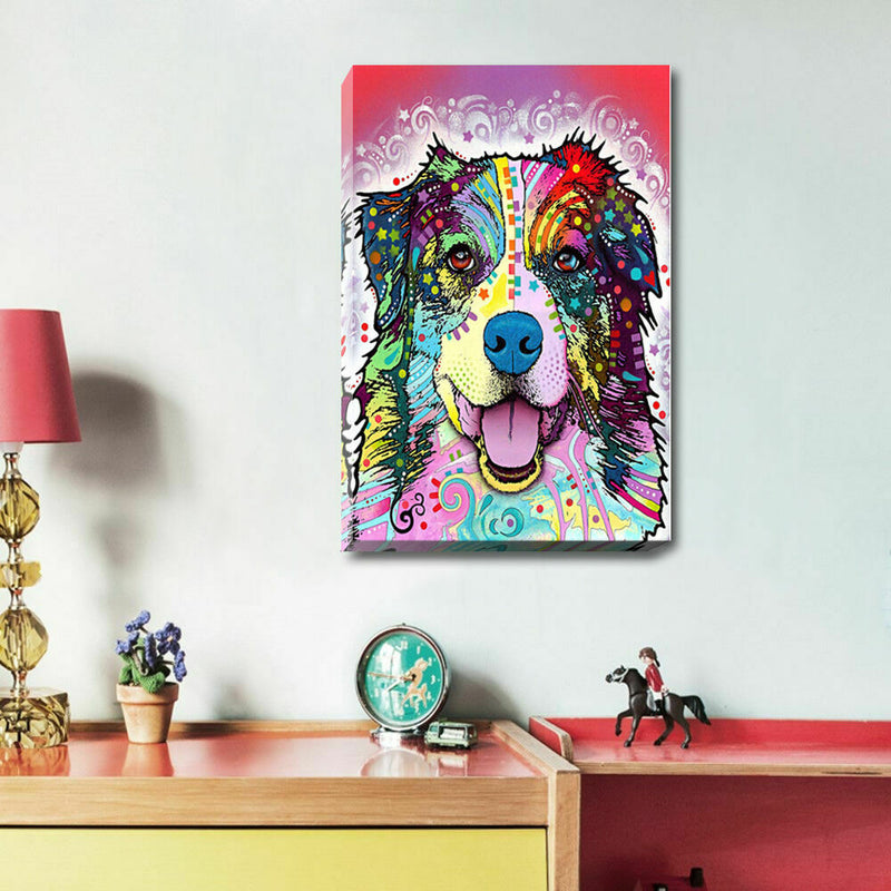 Colour Dog Abstract Canvas Prints