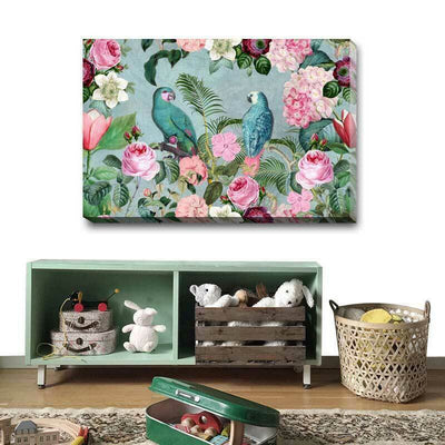 Jungle Rendezvous Stretched Canvas Print F107 - hywallart