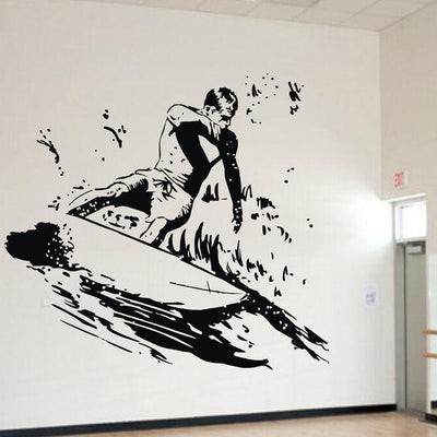 Surfing Boy Wall Stickers,hywallart