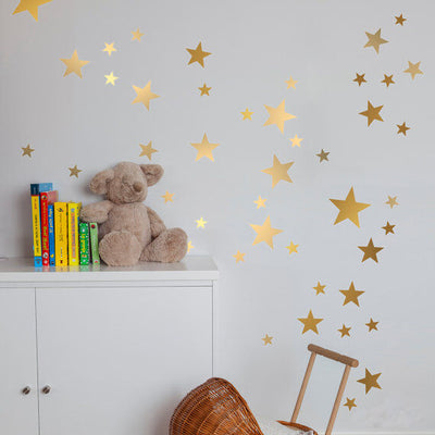 176 Pcs 5 Size Stars Removable Wall Sticker,hywallart