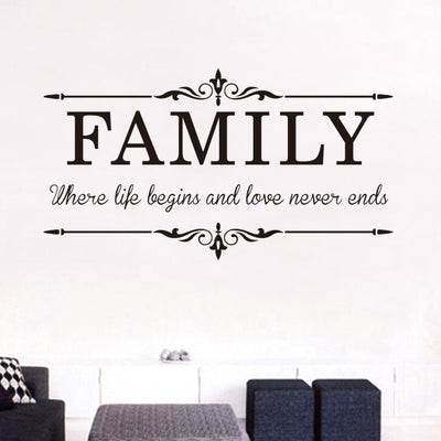 Family & Love Removable Wall Stickers,hywallart