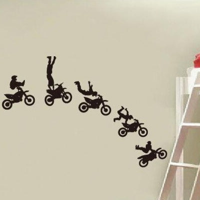 Set of 8 Motocross Motor Bike Wall Decor,hywallart