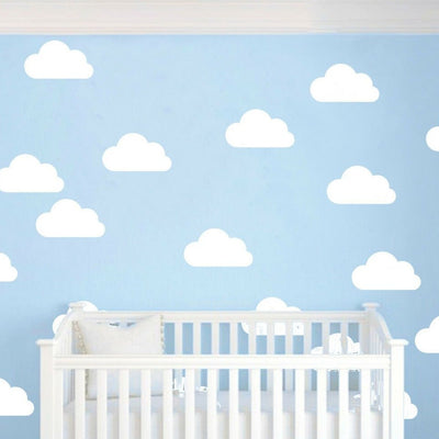 50Pcs Mini Clouds Wall Stickers Removable Vinyl Decal Kids Nursery Decor Art,hywallart