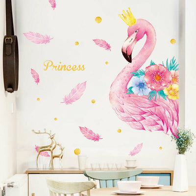 Large Flamingo Wall Stickers,hywallart