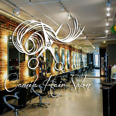 Custom Personalised Hair Salon Store Name Business Decal Decor Vinyl Lettering,hywallart