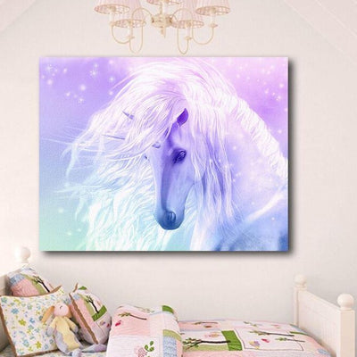 Unicorn Stretched Canvas Print,hywallart
