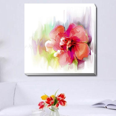 Flowers Watercolour Stretched Canvas Print,hywallart