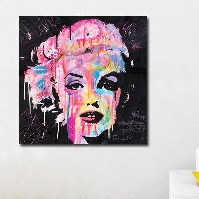 Marilyn Monroe Stretched Canvas Print,hywallart