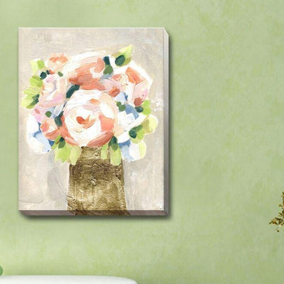 Pot Flowers Stretched Canvas Prints,hywallart