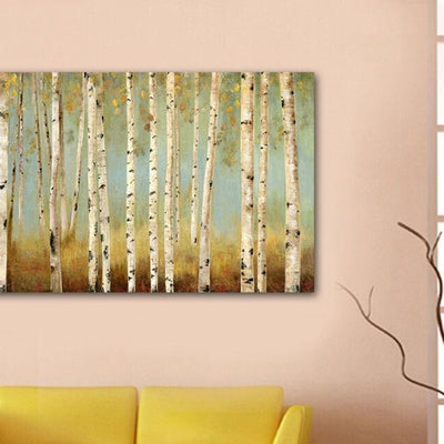 Autumn Forest Stretched Canvas Print,hywallart