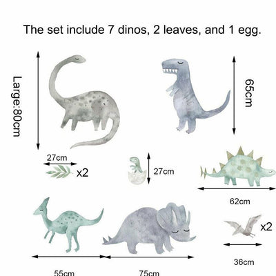 Large Dinosaur Wall Sticker Boys Room Decor,hywallart