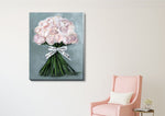 Pink Rose Chanel Fashion Stretched Canvas Print,hywallart