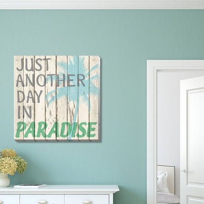 "Another Day In Paradise" Stretched Canvas Print,hywallart