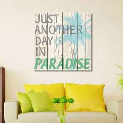 "Another Day In Paradise" Stretched Canvas Print,hywallart