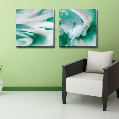 Set of 2 Abstract Stretched Canvas Print,hywallart