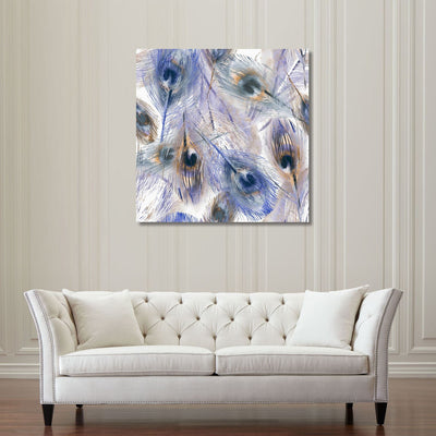 Feather Pattern Stretched Canvas Print,hywallart