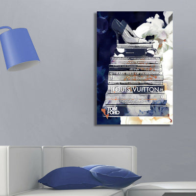 Fashion Book Stretched Canvas Print,hywallart