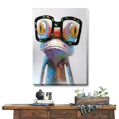Frog Stretched Canvas Print A344,hywallart