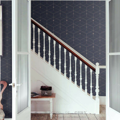 Geometric Wall Paper Print Removable Mural Art Mural Kids Wallpaper Decor G25,hywallart