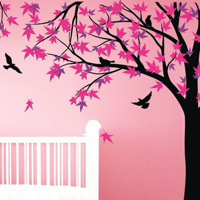 Giant Maple Tree Wall Stickers,hywallart