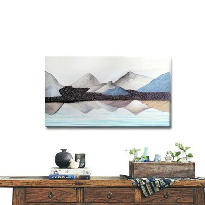Mountain Stretched Canvas Art Printing L81,hywallart
