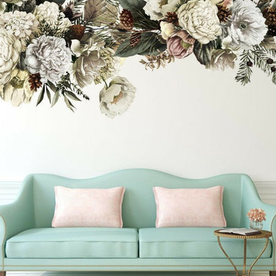 Flowers Blossom Branch Wall Sticker,hywallart