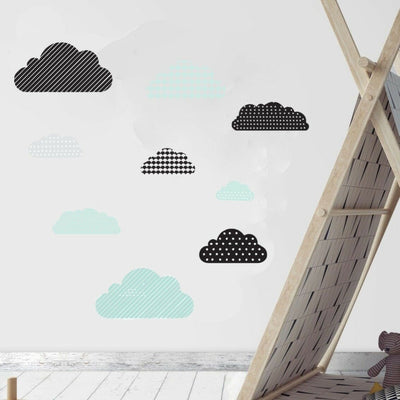 Pattern Clouds Wall Sticker,hywallart
