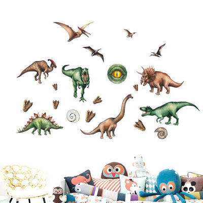 Prehistoric Dinosaur Wall Art Sticker,hywallart