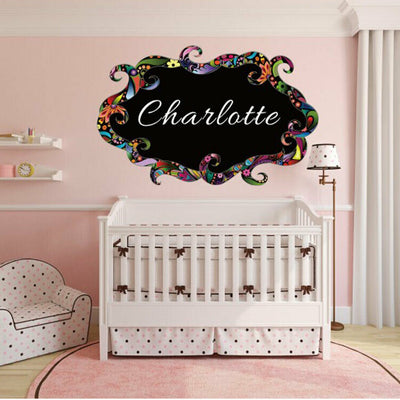 Custom Name Rainbow Sign Wall Decal Nursery Home Kid Door Sticker Decor Mural,hywallart