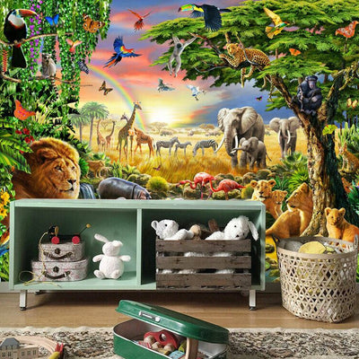 Waterhole Wall Mural AM6,hywallart