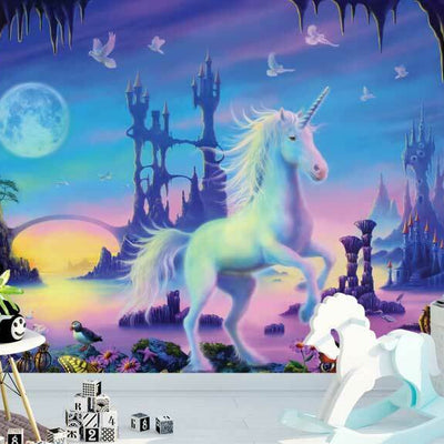 Unicorn Carvern Wall Mural AM45,hywallart