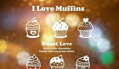 Coffee Cafe Muffin Cake Shop Window Stickers,hywallart