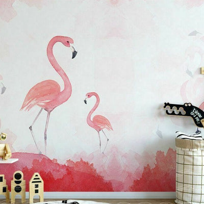 Flamingo Removable Wall Mural  AM4 - hywallart