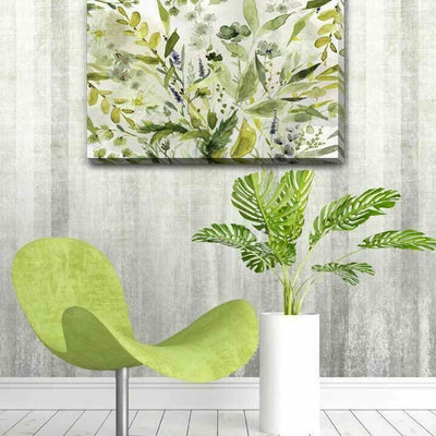 Olive Green Plants F112 - hywallart