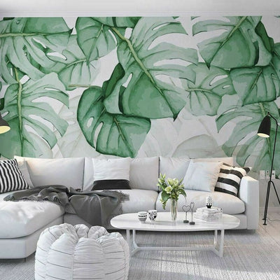 Tropical Leave Removable Kids Wall Mural B36 - hywallart