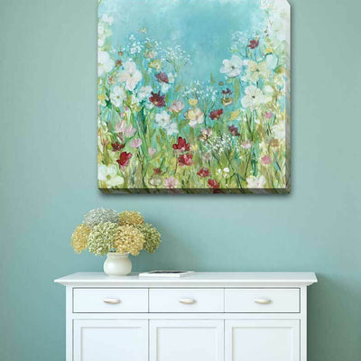 Wild Flower Floral Stretched Canvas Print F123 - hywallart