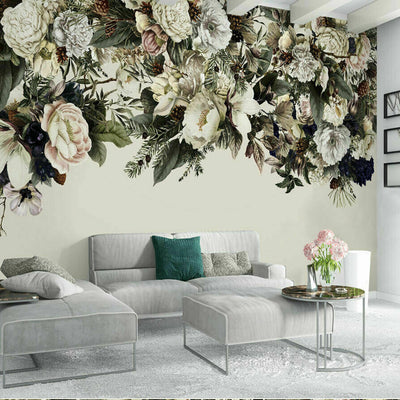Peony Flower Removable Wall Mural  B37 - hywallart