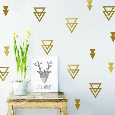 Set of 48 Pcs Triangles Wall Sticker - hywallart