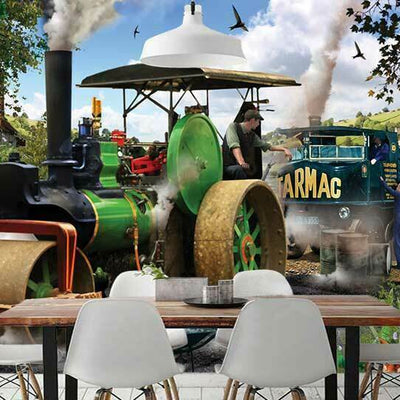 Farm Steamroller Wall Mural L43 - hywallart
