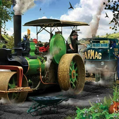 Farm Steamroller Wall Mural L43 - hywallart