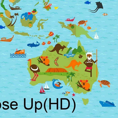 Kids World Map Wall Stickers - hywallart