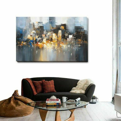 City Bay View Canvas Print - hywallart