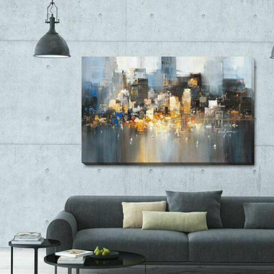 City Bay View Canvas Print - hywallart
