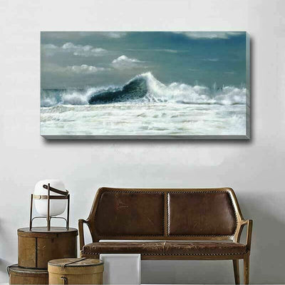 Ocean Wave Stretched Canvas Print L91 - hywallart