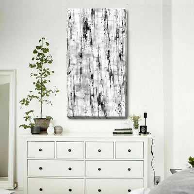 Black White Pattern Canvas Print - hywallart