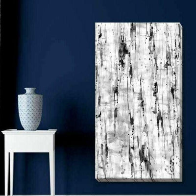 Black White Pattern Canvas Print - hywallart