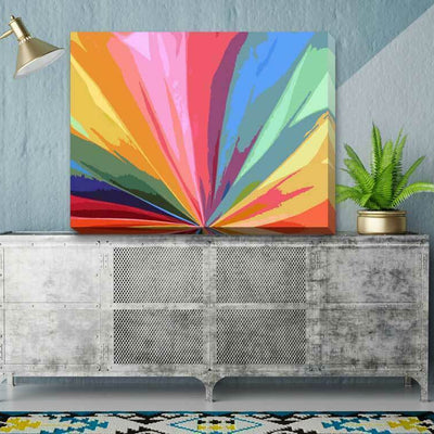 Uplifting Abstract Stretched Canvas Print A386,hywallart
