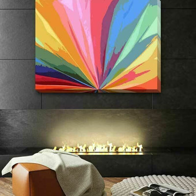 Uplifting Abstract Stretched Canvas Print A386,hywallart