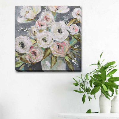 Summer Ranunculus Stretched Canvas Print F131