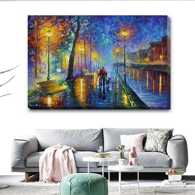 Melody fo Night Stretched Canvas L98